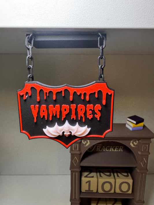 Genre Hängeschild Vampires